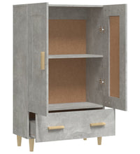 Highboard Betongrau 70x31x115 cm Holzwerkstoff