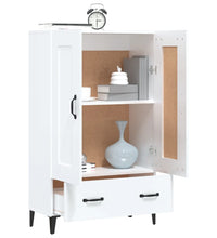 Highboard Hochglanz-Weiß 70x31x115 cm Holzwerkstoff