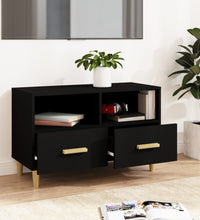TV-Schrank Schwarz 80x36x50 cm Holzwerkstoff