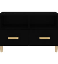 TV-Schrank Schwarz 80x36x50 cm Holzwerkstoff