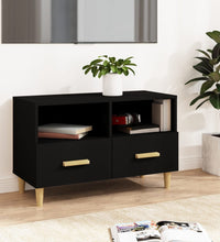 TV-Schrank Schwarz 80x36x50 cm Holzwerkstoff