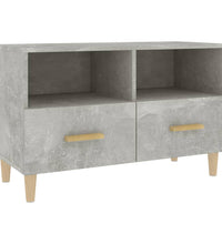 TV-Schrank Betongrau 80x36x50 cm Holzwerkstoff