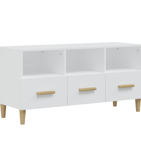 TV-Schrank Weiß 102x36x50 cm Holzwerkstoff