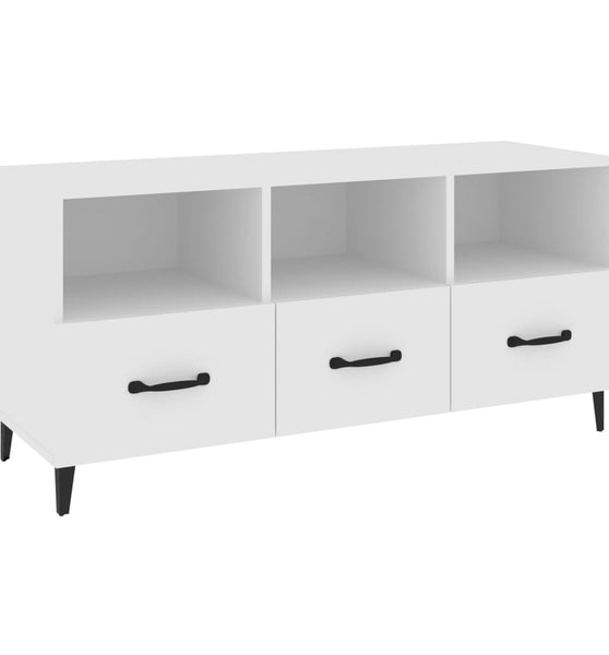 TV-Schrank Weiß 102x35x50 cm Holzwerkstoff