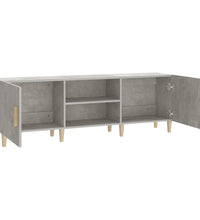 TV-Schrank Betongrau 150x30x50 cm Holzwerkstoff