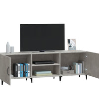 TV-Schrank Betongrau 150x30x50 cm Holzwerkstoff