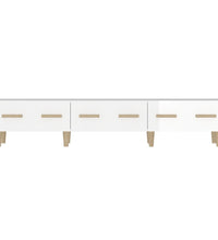 TV-Schrank Hochglanz-Weiß 150x34,5x30 cm Holzwerkstoff