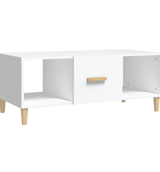 Couchtisch Weiß 102x50x40 cm Holzwerkstoff