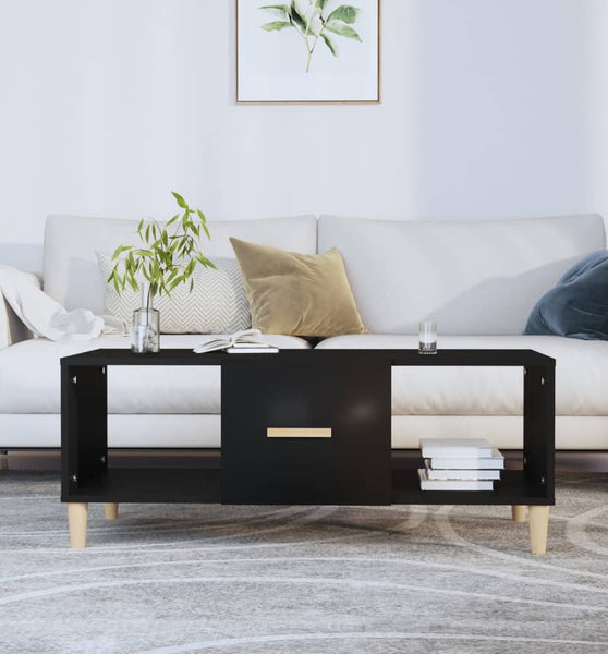 Couchtisch Schwarz 102x50x40 cm Holzwerkstoff