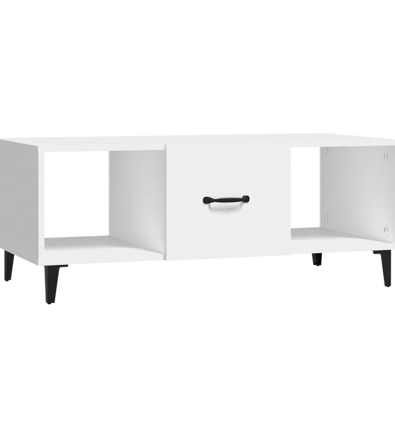 Couchtisch Weiß 102x50x40 cm Holzwerkstoff