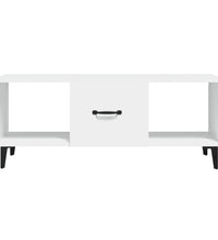 Couchtisch Weiß 102x50x40 cm Holzwerkstoff