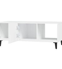 Couchtisch Weiß 102x50x40 cm Holzwerkstoff