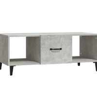 Couchtisch Betongrau 102x50x40 cm Holzwerkstoff