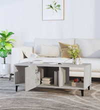 Couchtisch Betongrau 102x50x40 cm Holzwerkstoff