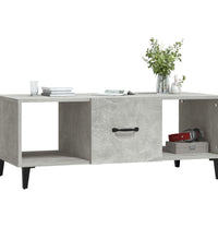 Couchtisch Betongrau 102x50x40 cm Holzwerkstoff