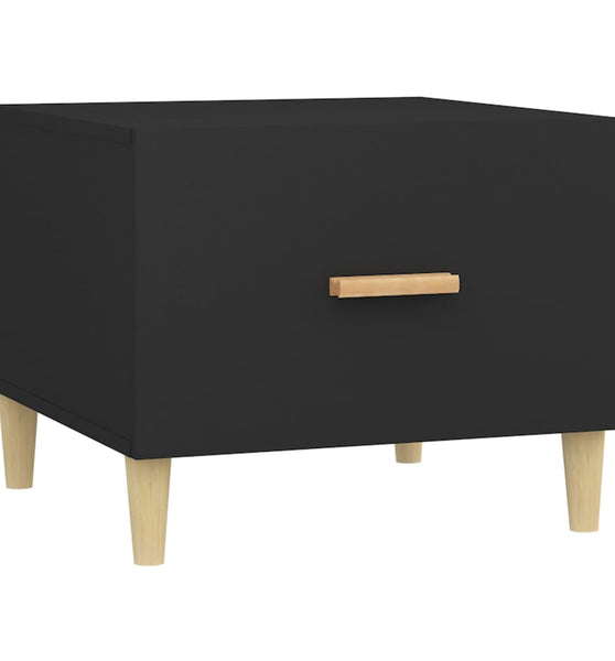 Couchtisch Schwarz 50x50x40 cm Holzwerkstoff