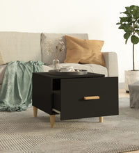 Couchtisch Schwarz 50x50x40 cm Holzwerkstoff