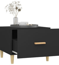 Couchtisch Schwarz 50x50x40 cm Holzwerkstoff