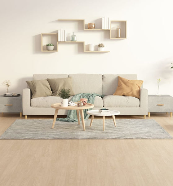 Couchtische 2 Stk. Betongrau 50x50x40 cm Holzwerkstoff