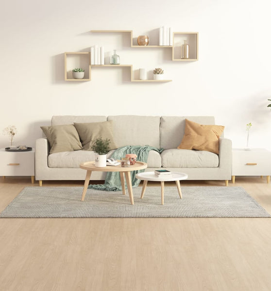 Couchtische 2 Stk. Hochglanz-Weiß 50x50x40 cm Holzwerkstoff