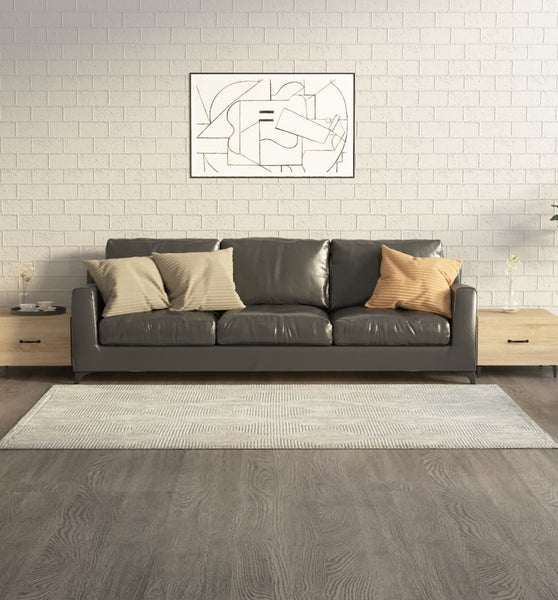 Couchtische mit Metallbeinen 2 Stk. Sonoma-Eiche 50x50x40 cm
