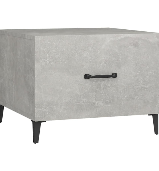 Couchtisch mit Metallbeinen Betongrau 50x50x40 cm