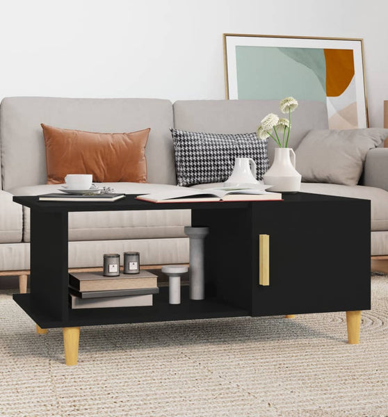 Couchtisch Schwarz 90x50x40 cm Holzwerkstoff