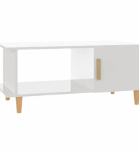 Couchtisch Hochglanz-Weiß 90x50x40 cm Holzwerkstoff
