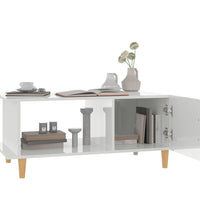Couchtisch Hochglanz-Weiß 90x50x40 cm Holzwerkstoff