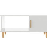 Couchtisch Hochglanz-Weiß 90x50x40 cm Holzwerkstoff