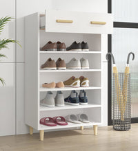 Schuhschrank Weiß 60x35x105 cm Holzwerkstoff