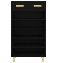 Schuhschrank Schwarz 60x35x105 cm Holzwerkstoff