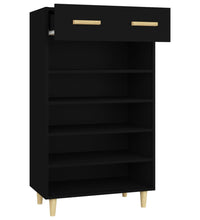 Schuhschrank Schwarz 60x35x105 cm Holzwerkstoff