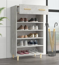 Schuhschrank Betongrau 60x35x105 cm Holzwerkstoff