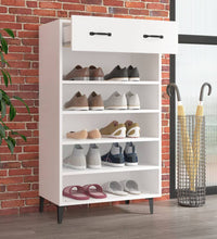 Schuhschrank Weiß 60x35x105 cm Holzwerkstoff