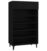 Schuhschrank Schwarz 60x35x105 cm Holzwerkstoff