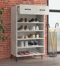 Schuhschrank Betongrau 60x35x105 cm Holzwerkstoff