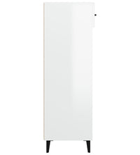 Schuhschrank Hochglanz-Weiß 60x35x105 cm Holzwerkstoff