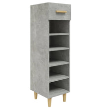 Schuhschrank Betongrau 30x35x105 cm Holzwerkstoff