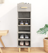 Schuhschrank Betongrau 30x35x105 cm Holzwerkstoff