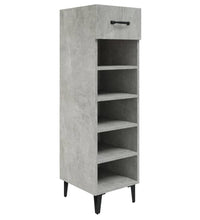 Schuhschrank Betongrau 30x35x105 cm Holzwerkstoff