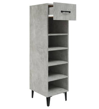 Schuhschrank Betongrau 30x35x105 cm Holzwerkstoff