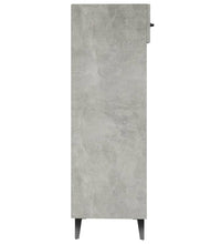 Schuhschrank Betongrau 30x35x105 cm Holzwerkstoff