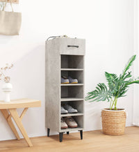 Schuhschrank Betongrau 30x35x105 cm Holzwerkstoff