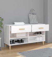 Schuhschrank Weiß 102x35x55 cm Holzwerkstoff