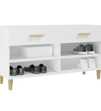 Schuhschrank Weiß 102x35x55 cm Holzwerkstoff