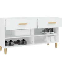 Schuhschrank Weiß 102x35x55 cm Holzwerkstoff