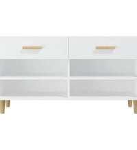 Schuhschrank Weiß 102x35x55 cm Holzwerkstoff