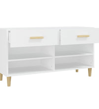 Schuhschrank Weiß 102x35x55 cm Holzwerkstoff