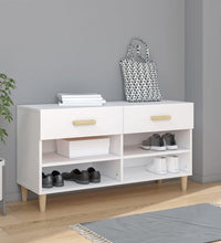 Schuhschrank Weiß 102x35x55 cm Holzwerkstoff